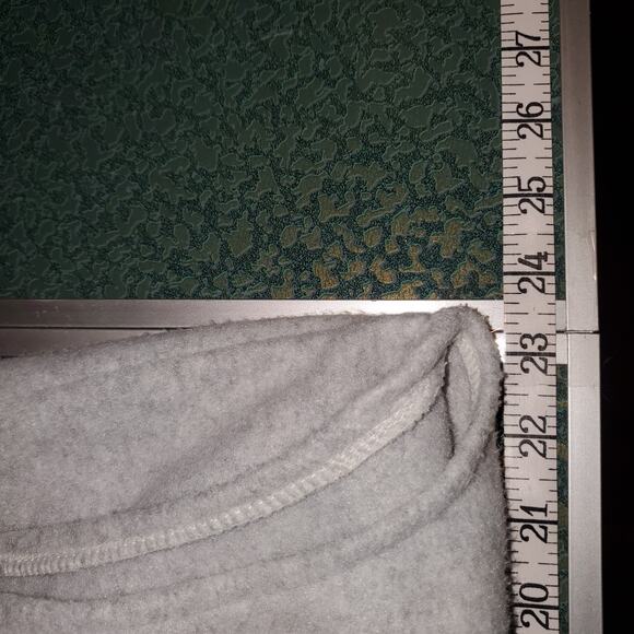 Vintage The Sports Scene Fleece Vest Zip Up Gray Blue Trim Size L - Picture 6 of 8